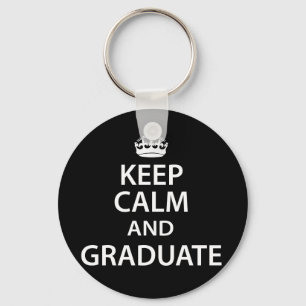 Houd Calm en Afstuderen Funny Afstuderen Sleutelhanger