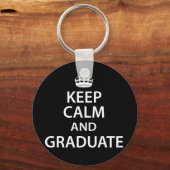 Houd Calm en Afstuderen Funny Afstuderen Sleutelhanger (Voorkant)