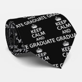 Houd Calm en Afstuderen Funny Afstuderen Stropdas (Opgerold)