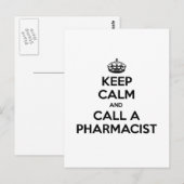 Houd Calm en bel een apotheker Briefkaart (Voorkant / Achterkant)