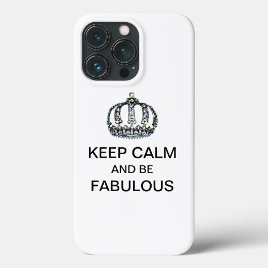 "HOUD CALM EN BEN FABULOUS! Case-Mate iPhone CASE (Achterkant)
