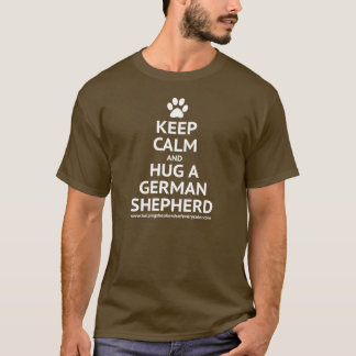 Houd Calm en beug een GSD T-shirt