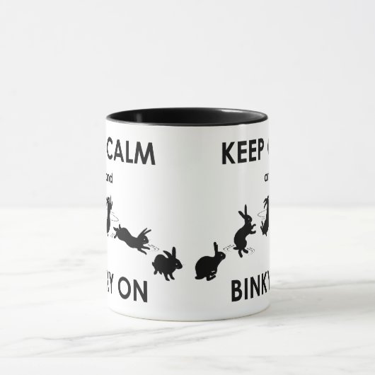 Houd Calm en Binky op Mok (Midden)