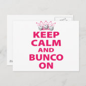 Houd Calm en Bunco op Ontwerp Briefkaart (Voorkant / Achterkant)