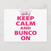 Houd Calm en Bunco op Ontwerp Briefkaart (Voorkant)