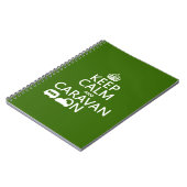 Houd Calm en Caravan aan (aanpasbare kleuren) Notitieboek (Linkerzijde)