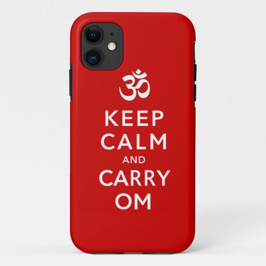 Houd Calm en Carry Om iPhone 5 Hoesje (Achterkant)