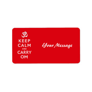 Houd Calm en Carry Om Motivatie Morale Etiket