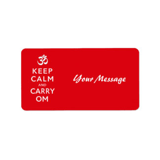 Houd Calm en Carry Om Motivatie Morale Etiket