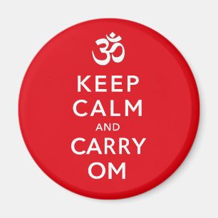 Houd Calm en Carry Om Motivatie Morale Magneet