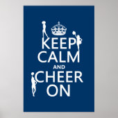 Houd Calm en Cheer On (cheerleaders) (elke kleur) Poster (Voorkant)