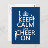 Houd Calm en Cheer On (cheerleaders) (om het even Briefkaart (Voorkant / Achterkant)