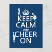 Houd Calm en Cheer On (cheerleaders) (om het even  Briefkaart (Voorkant)
