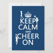 Houd Calm en Cheer On (cheerleaders) (om het even Kaart (Voorkant)