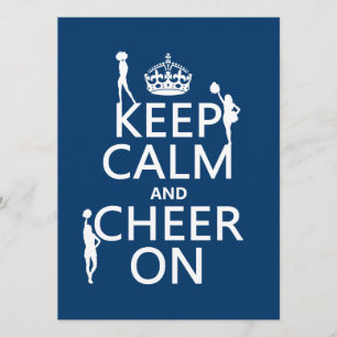 Houd Calm en Cheer On (cheerleaders) (om het even  Kaart