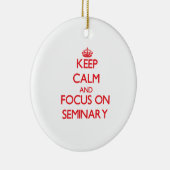 Houd Calm en concentreer me op Seminair Keramisch Ornament (Rechts)