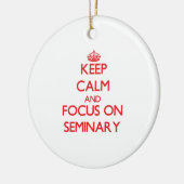 Houd Calm en concentreer me op Seminair Keramisch Ornament (Links)