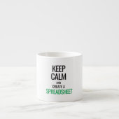 Houd Calm en Creëer a Spreadsheet - Excel Espresso Kop (Voorkant)