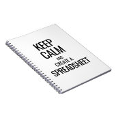 Houd Calm en Creëer a Spreadsheet - Excel Notitieboek (Rechterzijde)