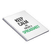 Houd Calm en Creëer a Spreadsheet - Excel Notitieboek (Rechterzijde)