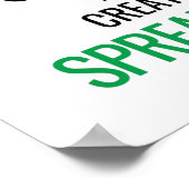 Houd Calm en Creëer a Spreadsheet - Excel Poster (Hoek)