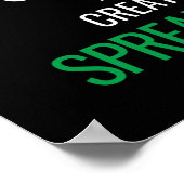 Houd Calm en Creëer a Spreadsheet - Excel Poster (Hoek)