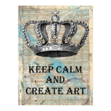 Houd Calm en Creëer Art Grafisch Abstract