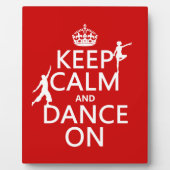 Houd Calm en Dance aan (in alle kleuren) Fotoplaat (Voorkant)