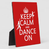Houd Calm en Dance aan (in alle kleuren) Fotoplaat (Zijkant)