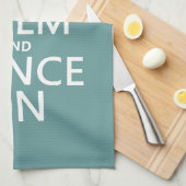 Houd Calm en Dans aan (ballet) (alle kleuren) Theedoek (Quarter Fold)