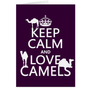 Houd Calm en de Camels van de Liefde (alle kleuren