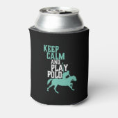 Houd Calm en de Speler van het Team van de Sport v Blikjeskoeler (Blikje Achterkant)