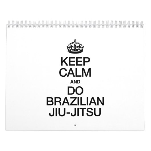 HOUD CALM EN DO BRAZILIAN JIU JITSU.ai Kalender (Hoes)