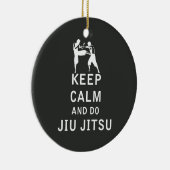 Houd Calm en Do Jiu-Jitsu Keramisch Ornament (Rechts)