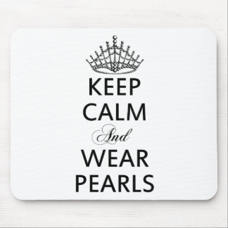 Houd CALM en DRAAG de Prijs van de Woorden PEARLS Muismat