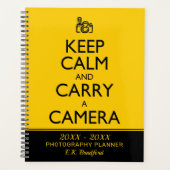 Houd Calm en draag een Planner van de Camera (Voorkant)