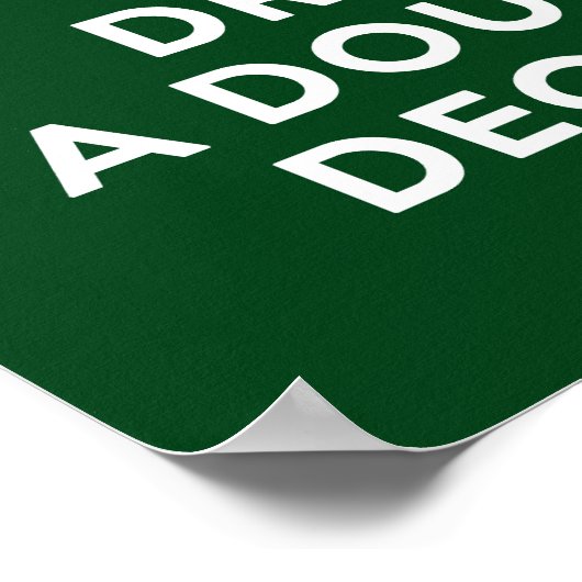 Houd Calm en drijf een Poster Dubbeldecker aan (Hoek)