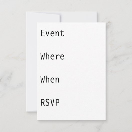 Houd Calm en Drink A Martini Kaart (Achterkant)