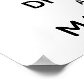Houd Calm en Drink A Martini Poster (Hoek)