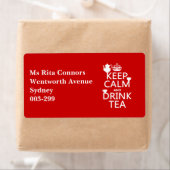 Houd Calm en Drink Tea - Alle kleuren Etiket (Insitu)