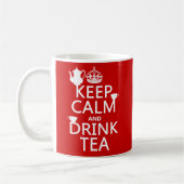 Houd Calm en Drink Tea - Alle kleuren Koffiemok (Links)