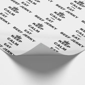 HOUD CALM EN EAT BEEF JERKY CADEAUPAPIER (Hoek)