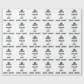 HOUD CALM EN EAT BEEF JERKY CADEAUPAPIER (Vlak)