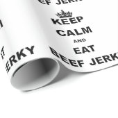 HOUD CALM EN EAT BEEF JERKY CADEAUPAPIER (Rol Hoek)