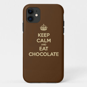 Houd Calm en Eat Chocolate iPhone 5 Hoesje
