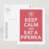 HOUD CALM EN EAT EEN PIPERKA BRIEFKAART (Voorkant / Achterkant)