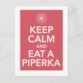 HOUD CALM EN EAT EEN PIPERKA BRIEFKAART (Voorkant)