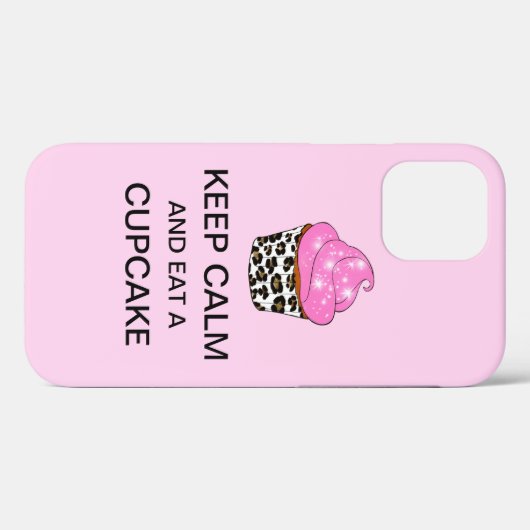 HOUD CALM EN EET EEN CUPCAKE Case-Mate iPhone CASE (Achterkant (horizontaal))