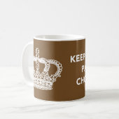 Houd Calm en geef het Chocolade over Koffiemok (Voorkant links)