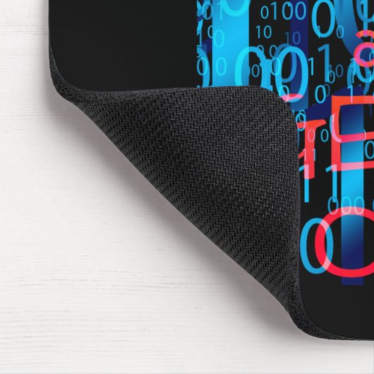 Houd Calm en geek op Binaire Code Muismat (Hoek)